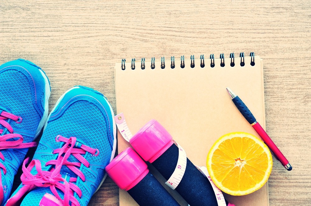 Sports Shoes with an Orange