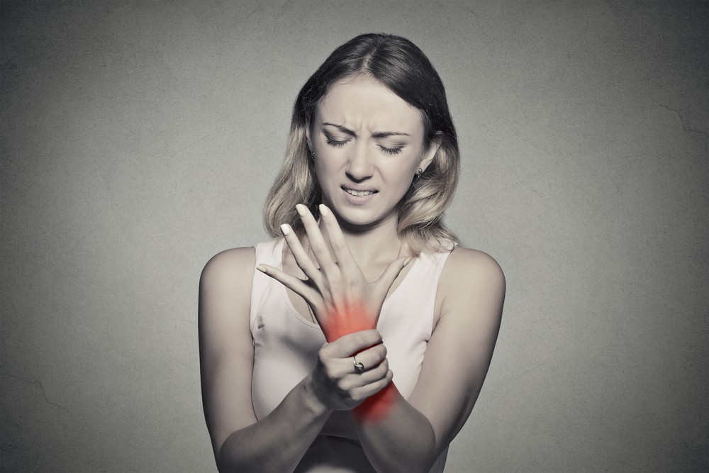 Neuropathy Pain in Woman's Wrist