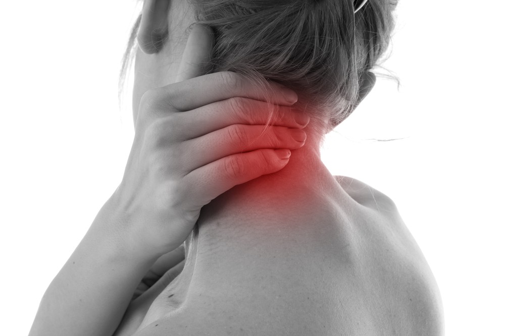 Neck Pain Highlighted in Red